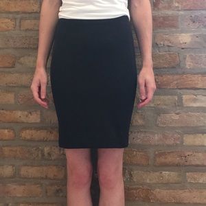 Black pencil skirt